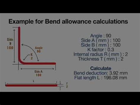 sheet metal bending force formula|sheet metal setback chart.